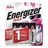 Energizer E91BP4 MAX AA Batteries  Black & Silver Alkaline 1.5 Volts, Qty (24) 4 Pack - 157128
