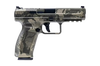 Canik HG4865WGN TP9SF  Full Size Frame 9mm Luger 18+1 4.46" Black Nitride Match Grade Barrel, Woodland Camo Serrated Steel Slide & Polymer Frame w/Picatinny Rail, Black Interchangeable Backstrap Grip