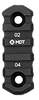 Mdt Sporting Goods Inc M-lok Picatinny Rail, Mdt 103150-blk Rails Mlok Picat Rail 2.5"(5slts)