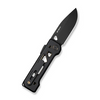 WEKNIFE Tyro Superlock Knife Black / Golden Titanium Handle (2.91"" Black Stonewashed CPM 20CV Blade) WE24001-1, With An Extra Pivot Screw