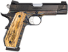 Tyler Gun Works TGWGVCC45M Custom 1911 Government 45 ACP 7+1 5" Stainless Match Grade Barrel, Blued Serrated Steel Slide, Color Case Steel Frame w/Beavertail, Mammoth Ivory Grip
