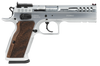 Tanfoglio IFG TFSTOCKM40 Defiant Stock Master LG 40 S&W 14+1 4.75" Hard Chrome Steel/Wood Grip