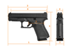 GLOCK G44 22lr 10+1 Odg 4.02" As Tb#