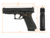 GLOCK G47 G5 MOS 9mm 17+1 4.49" FDE