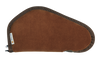 Heritage Cases 8611 Handgun Case  Brown Suede w/Black Trim, Faux Sherpa Lining & Foam Padding, Lockable Zippers 11" L - 133309