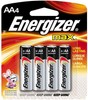 Energizer E91BP4 AA Max Silver 1.5V Alkaline, Qty (4) Single Pack - 135697