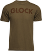 Glock AP96201 Caliber Tee  Coyote Ringspun Cotton Short Sleeve Medium