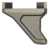 Q LLC ACCQSERTBSSAL Deluxe Q-Sert Barricade Stop Small Silver Anodized Aluminum