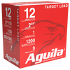 Aguila Target Load, Aguila 1chb1306      12ga 2.75    9sht   1oz 25/10