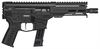 CMMG 92A682CAB Dissent MKGS 9mm Luger 33+1 6.50", Black, Picatinny Brace Adapter, 5.50" M-LOK Handguard, Left Side Charging Handle, Zeroed Linear Comp, TriggerTech Trigger (Sig P320 Mag Compatible)