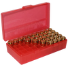 Mtm Ammo Box, Mtm P504529     50rd  Pstl Box 45a-10m         Red