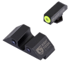 Night Fision Tritium Night Sights For Glock, Nf Glk-001-007-ygzg     Ns Glk 17/19 U-rear
