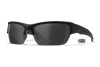 Wiley X CHVAL07 Valor  Medium Smoke Gray/Clear Lens Polycarbonate Matte Black Frame - 180317