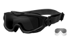 Wiley X SP29B Spear Goggles Smoke Gray Lens Matte Black Frame - 180324