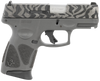 Taurus 1G3C931GZEB G3C  Compact Frame 9mm Luger 12+1 3.26" Matte Stainless Steel Barrel, Gray w/Zebra Stripes Serrated Steel Slide, Black Polymer Frame w/Picatinny Rail, Black Polymer Grip, Right Hand - 146669