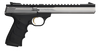 Browning 051508490 Buck Mark Contour 22 LR 10+1 7.25" Contoured Barrel, Matte Stainless Serrated Steel Optic Ready Slide, Matte Black Aluminum Frame, Finger Grooved Black Ultragrip RX Grip - 98379
