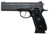 CZ-USA 91731 A01-LD Custom Full Size Frame 9mm Luger 19+1, 4.93" Black Match Grade Bull Steel Barrel, Blued Serrated Steel Slide & Frame w/Beavertail, Black Checkered Grip, Ambidextrous