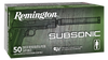 Remington Ammunition Subsonic, Rem 28435 S9mm9    Subsonic 9mm   147fneb    50/10