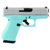 Glock 43x 9mm 10rd Robins Egg/silver