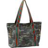 Bulldog Tote Purse Camo W/ Stripes