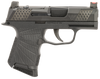 Wilson Combat SIGWCP3659BSR P365  9mm Luger 10+1 (2) 3.10", Black, RMRSc Optic Cut Slide with X-Tac Pattern Serrations, Polymer Frame, Sunburst Grips, Optic Height Fiber Optic Sights, Standard Trigger