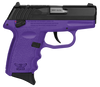 SCCY Industries CPX4CBPURDRG3 CPX-4 RD 380 ACP 10+1 2.96" Purple Polymer/Serrated Black Nitride Stainless Steel Slide/Finger Grooved Purple Polymer Grip