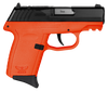 SCCY Industries CPX2CBORRDRG3 CPX-2 Gen3 RD 9mm Luger 10+1 3.10" Orange Polymer w/Picatinny Rail Serrated Black Nitride Stainless Steel Slide Orange Polymer Grip