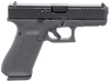 Glock UA455S203 G45  9mm Luger 17+1 4.02" GMB Barrel, Black nDLC Serrated Slide, Black Polymer Frame w/Accessory Rail, Black Textured w/Interchangeable Backstrap Grip, Ambidextrous