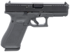 Glock UA455S203 G45  9mm Luger 17+1 4.02" GMB Barrel, Black nDLC Serrated Slide, Black Polymer Frame w/Accessory Rail, Black Textured w/Interchangeable Backstrap Grip, Ambidextrous