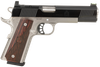 Springfield Armory PX9121LAOS 1911 Ronin 10mm Auto 8+1, 5" Stainless Match Grade Steel Barrel, Blued Serrated Carbon Steel Slide, Stainless Steel Steel Frame w/Beavertail, Crossed Cannon Wood Grip
