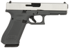 Glock PA175S204SGFSAS G17 Gen5 Full Size 9mm Luger 10+1 4.49" Black GMB Barrel, Satin Aluminum Cerakote Serrated Slide, Sniper Gray Cerakote Polymer Frame w/Picatinny Rail & Polymer Grip, Ambidextrous