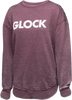 Glock Women's Retro Fleece, Glock Ap95897  Ladies Retro Fleece Maroon       Md