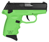 SCCY Industries CPX4CBLGRDRG3 CPX-4 RD 380 ACP 10+1 2.96" Lime Green Polymer/Serrated Black Nitride Stainless Steel Slide/Finger Grooved Lime Green Polymer Grip