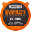 Champion Targets Center Mass, Champ 44913 Ar500 3/8in Gong 15in
