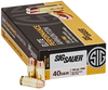 Sig Sauer Elite Ball, Sig E40sb2-50      Elite Ball  40s  180 Fmj  50/20