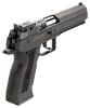 Tanfoglio IFG TFSTOCK3P9 Stock III  Full Size 9mm Luger 16+1, 4.44" Black Polygonal Rifled Barrel, Black Serrated Slide, Black Polymer Frame w/Beavertail, Black Polymer Grip