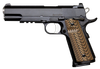 Dan Wesson 01801 Specialist  45 ACP 8+1 5" Stainless Steel Barrel, Black Duty Serrated Steel Slide, Frame w/Beavertail & Picatinny Rail, Black/Brown G10 Grip, Ambidextrous
