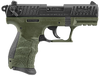 Walther Arms P22 Mltry 22lr 10+1 3.4" Od Ca
