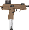 B&T Firearms BT42001USCTTB TP380  380 ACP 30+1 5" Black Threaded Barrel, Coyote Tan Aluminum Receiver, Coyote Polymer Grips, Aimpoint Acro P-2