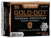 Speer Ammo Gold Dot, Speer 23611gd Gold Dot   9mm+p 124 Hp Sb    20/10