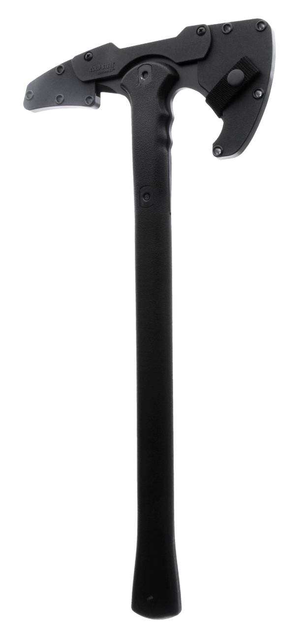 Cold Steel CS90PTWH War Hawk Tomahawk w/Spike Plain 1055 Carbon Steel Blade Black Polypropylene Handle 19"