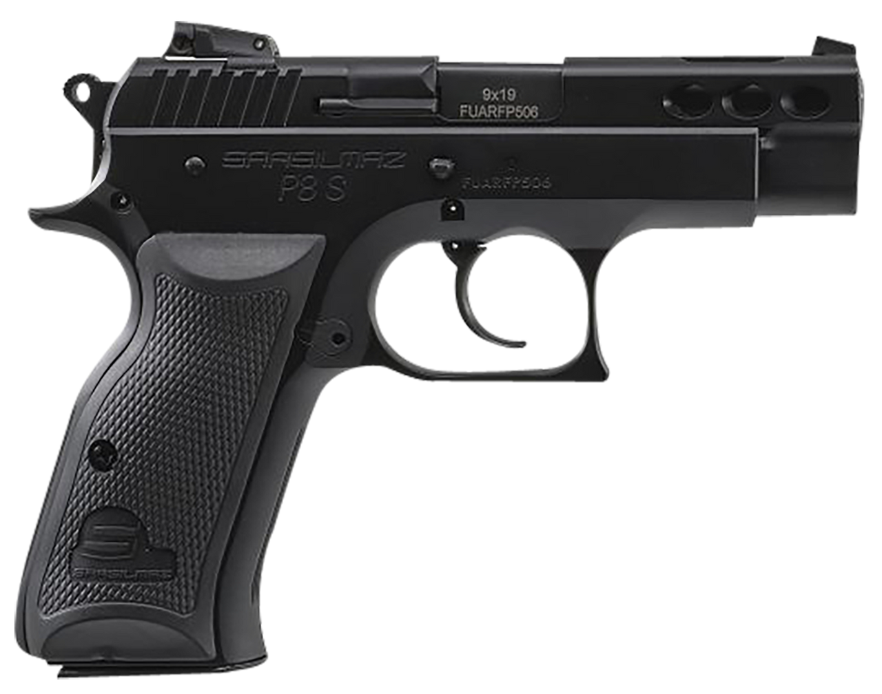 SAR Firearms P8s Compact 9mm Blk 3.8" 17+1