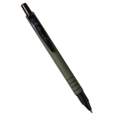 All-Weather Durable Clicker Pen - Black Pen with Black Ink - 2 Pack
