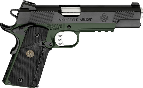 Springfield Armory 1911 .45acp Loaded Mc 5"  OD Green/Black Handgun Springfield Armory 1911 .45acp Loaded Mc 5"  OD Green/Black Handgun