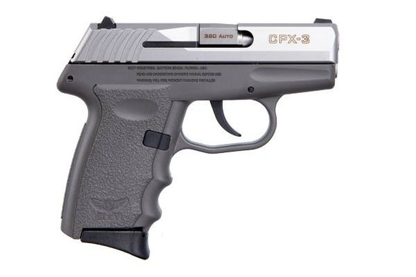 SCCY Industries Cpx-3 380acp Ss/gray 10+1