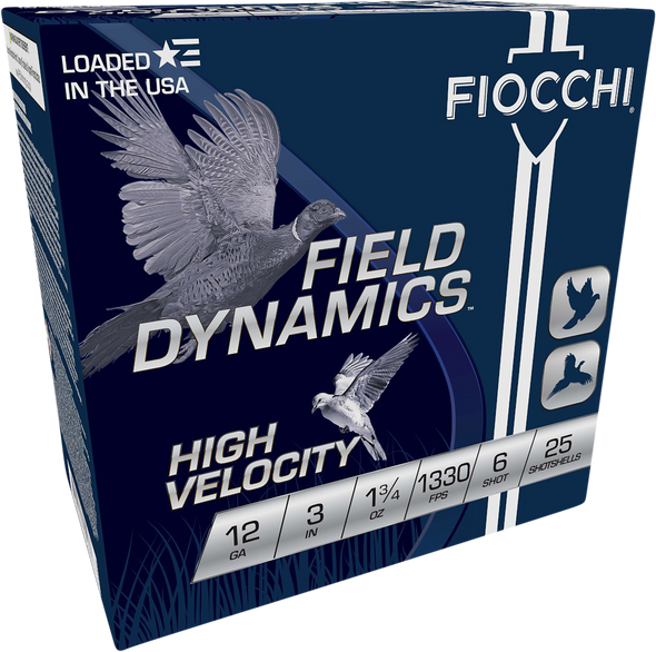 Fiocchi Field Dynamics, Fio 123hv6    High Vel 12   3in   6sht 1-3/4 25/10