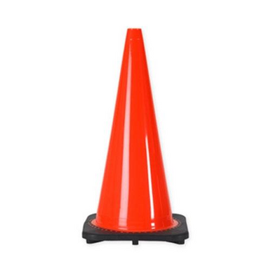 Trafffic Cone w/ Black Base - 28''