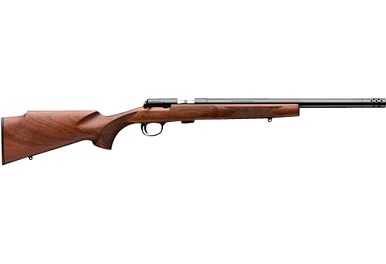 Browning 025251202 T-Bolt Target/Varmint 22 LR 10+1 16.50" Bull Barrel, Removeable Muzzle Break, Blued Steel Receiver, Satin Black Walnut Stock With Monte Carlo Comb, Optics Ready