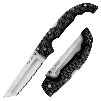 Cold Steel Voyager, Cold Cs-29axts   Voyager Xl Tanto Point Serrated