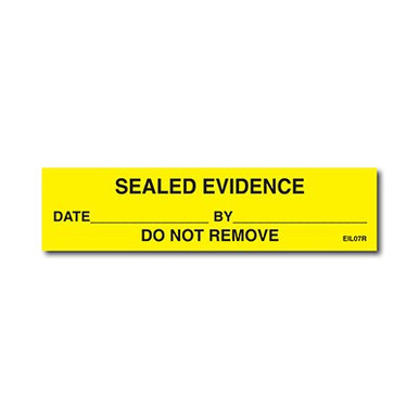 SEALED EVIDENCE Labels